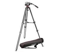 Trípode Manfrotto MVK502AM-1 Kit vídeo, cabeza MVH502A, altura 156 cm