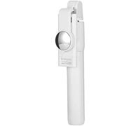 Trípode Palo Selfie De 28 Pulgadas, Mini Trípode Portátil De Escritorio para Cámara De Teléfono Celular con Control Remoto Bluetooth para Autofotos/Transmisión/Fotografía,Blanco