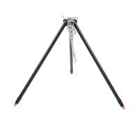 Trípode Para Acampar De óxido De Aluminio Duro, 51.2 "x 48" Diseño Enchufable Ajustable De 3 Alturas Parte Inferior Puntiaguda Con Pies Protectores Antideslizantes Trípode Para Acampar Para Cocinar Al