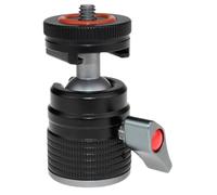 Trípode para cámara con cabeza esférica con gran libertad de movimiento, rotación de 360 grados, inclinación de 90°, orientación horizontal y vertical de aluminio