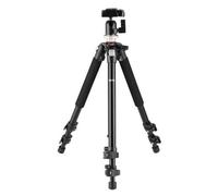 Trípode para cámara (hasta 141 cm, 3 secciones, cabeza esférica, ligero y estable, ideal para viajes y deportes BK-301)