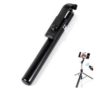 Tripode para Movil & Palo Selfie 170cm, Tripode Movil Extensible Portátil con Mando Inalámbrico, Giratorio de 360°, Compatible con iPhone Samsung Android Smartphone