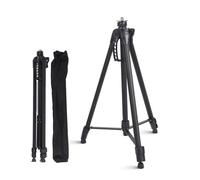Tripode para Nivel Laser, Trípode para Nivel Laser, Tripode Nivel Lase, Equipado con Rosca Exterior de 5/8" y Adaptador de 1/4", Apto para la Mayoría de Tipos de Niveles de Burbuja, Altura: 58cm-160cm
