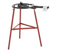 Trípode para paellero reforzado (Altura: 75 cm, Acero, Rojo)