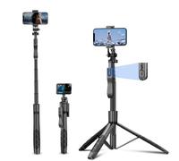 Trípode para selfie, trípode con soporte giratorio de 360 grados para fotografía, grabación de video, transmisión en vivo, vlog, video de YouTube, FaceTime, Skype, TikTok, selfie