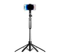 Trípode para selfie, trípode para teléfono de 71 pulgadas, soporte alto para teléfono celular con control remoto y luz de relleno, 180 cm, máxima estabilidad, portátil, ideal para grabar vlogs,