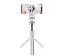 Trípode para selfies con control remoto y luz LED, palo selfie extensible para iPhone y smartphones Android. El mejor regalo para mujeres.