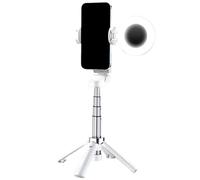 Trípode para teléfono con control remoto, soporte portátil para selfie, trípode flexible ajustable para vlogging para mujeres, niñas y hombres