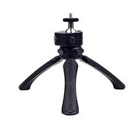Trípode para teléfono móvil, 6" mini trípode de escritorio, palo de selfie, estabilizador gimbal de mano, viaje compacto, función de videollamada disponible soporte compatible smartphone, negro