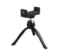 Trípode para teléfono y cámara - CTA de mesa para smartphone y cámara web con rótula Omni-Tilting y soporte controlado por resorte para teléfonos de hasta 3.25 pulgadas de ancho (ADD-DESKTRI)