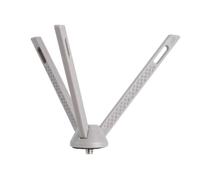 Trípode pequeño con interfaces de tornillo de 1/4 pulgadas, trípode en miniatura para cámaras de acción DSLR y teléfonos inteligentes, soporte gris