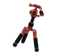Trípode pequeño de 5 secciones, rotación de 360 grados, aluminio ligero para cámaras réflex digitales, videocámaras, soporte de conexión, trípode ligero para cámara