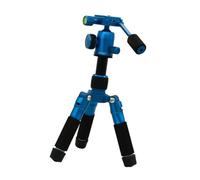 Trípode pequeño de 5 secciones, rotación de 360 grados, aluminio ligero para cámaras réflex digitales, videocámaras, soporte de conexión