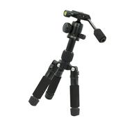 Trípode pequeño de 5 secciones, rotación de 360 grados, aluminio ligero para cámaras réflex digitales, videocámaras, soporte de conexión