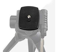 Trípode Placa de Liberación Rápida 35Mm Abs Black Mini Tablero de Montaje de Plástico Portátil con 1 4 Tornillo para Yunteng Vct668 St666 690 Weifeng (para (35 * 35Mm))