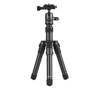 Trípode portátil de aleación de aluminio de 66 cm, altura máxima de 5 kg, capacidad de carga con cabezal giratorio de 360°, tornillo de 1/4 pulgadas, bolsa de transporte para cámara réflex digital sin