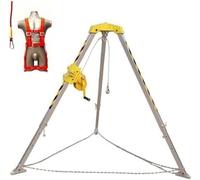 Trípode portátil de rescate de espacios confinados para operaciones de seguridad de túneles y trincheras de cables