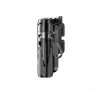 Trípode portátil para teléfono celular con control remoto desmontable, selfie todo en uno y soporte para filmación, aleación de aluminio ligera de 11,7 cm a 41,5 cm, color blanco (negro)