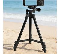 Trípode profesional de hierro de 47 pulgadas compatible con cámaras y videocámaras Canon, Nikon, Sony, Samsung, Olympus, Panasonic y Pentax DSLR (negro)