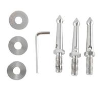Trípode profesional de metal con conexión de 3/8 pulgadas, 80 mm de largo, 3 clavos de tierra para trípode para fotografía al aire libre
