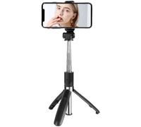 XO Trípode para Selfie SS08 con Bluetooth, Disparador automático para Smartphone, Color Negro