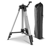 Trípode universal STAHLWERK para el láser de líneas cruzadas STAHLWERK KL-5 ST Trípode telescópico, trípode, trípode con columna central extensible a 280 mm, manivela y burbuja de nivelación