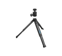 Trípode y cabeza esférica - GoPro - Rotación 360 - Inclinación hasta 90 - Plataforma de goma - Se pliega hasta 15 cm