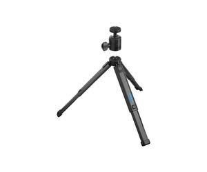 Trípode y cabeza esférica - GoPro - Rotación 360 - Inclinación hasta 90 - Plataforma de goma - Se pliega hasta 15 cm
