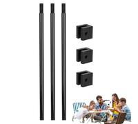 Trípodes para cocinar, parrilla de trípode, trípode para fogata para exteriores, soporte resistente para fogatas, fácil almacenamiento, extraíble, altura ajustable, trípode multiusos de aleación de