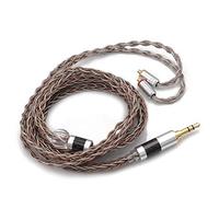 TRIPOWIN Linsoul C8 - Cable de repuesto trenzado de 8 núcleos para auriculares KZ ZSN Pro, ZS10 Pro NF2u, QDC IEMs (con micrófono, enchufe de 3.5 mm, MMCX)