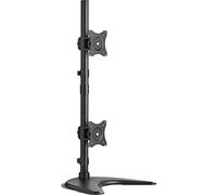 Tripp Lite Abrazadera / Soporte de Escritorio Vertical para Doble Pantalla Plana de 15" a 27" - Soporte para televisor (Abrazadera, 8,16 kg, 38,1 cm (15"), 68,6 cm (27"), 100 x 100 mm, Negro)
