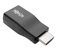 Tripp Lite Adaptador Compacto HDMI a VGA con Audio (M/H), 1920 x 1200 (1080p) @ 60 Hz (1920 x 1200 (1080p) @ 60 Hz, HDMI, 3,5 mm; HD15; Micro-USB B, Conector Macho/Conector Hembra, Negro)