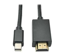 Tripp Lite Adaptador de Cable Mini-DisplayPort a HDMI (M/M), 12 pies. - adaptadores de Interfaz/género de Cable (12 pies, Mini DisplayPort, HDMI, Macho/Macho, Negro, 1920 x 1080 píxeles)