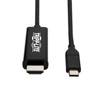 Tripp Lite Adaptador de Cable USB C a HDMI (Adaptador de Cable HDMI M/Thunderbolt 3, Gen 1, convertidor en Extremo HDMI, HDMI 4K @ 60 Hz, 4: Negro, 6 pies (U444-006-H4K6BE)