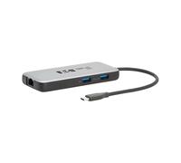 Tripp Lite Adaptador de estación de acoplamiento USB-C Hub con 2 USB-A, 1 USB-C, 1 HDMI, puerto Ethernet | USB 3.2 Gen 2, HDMI 4K a 60Hz, Gigabit Ethernet, puerto de carga PD de 100 W (U444-06N-H4GUC3