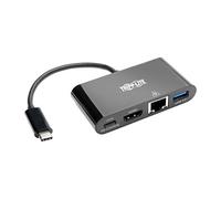 Tripp Lite Adaptador multipuerto USB-C a HDMI USB Tipo C a HDMI, Carga PD de 60 W, Negro (U444-06N-HGUB-C)