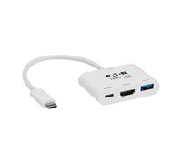 Tripp Lite Adaptador multipuerto USB-C para laptop con video HDMI | HDMI 4K a 60Hz, USB 3.2 Gen 1 con transferencia de datos de 5 Gbps, carga PD de 140 W (U444-06N-H4U-C3)