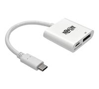 Tripp Lite Adaptador USB-C a DisplayPort con Carga PD 4K 60 Hz Blanco (U444-06N-DP-C)