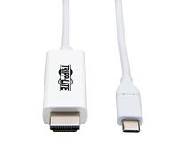 Tripp Lite Adaptador USB C a HDMI, Convertidor Final, 4K @ 60 Hz, 6 pies (U444-006-H4K6WE)
