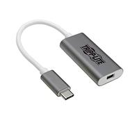 Tripp Lite Adaptador USB C a Mini DisplayPortAdapter (M/F), Thunderbolt 3 a Mini DisplayPort, USB 3.1 Gen 1, 4K @ 60 Hz, 4:4:4, Blanco (U444-06N-MDP-AL)