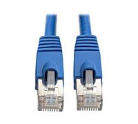 Tripp Lite Augmented CAT6a - Cable de conexión sin enganches STP RJ45 M/M, Azul, 0,91 m (N262-003-BL)