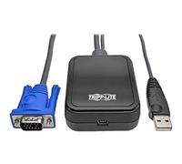 Tripp Lite b032-dua2 2 Puerto USB Cable Conmutador KVM DVI con Audio, Cables y USB Compartir periféricos, 1920 x 1200, 1080p Negro Negro