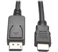 Tripp Lite Cable Adaptador DisplayPort a HDMI, DP con Cierres a HDMI (M/M), UHD 4K x 2K/1080p, 6 pies (P582-006-V2)