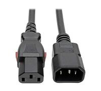 Tripp Lite - Cable (C13 a C14 Estilo PDU, Conector de Seguridad C13, 10A, 18 AWG, 1.22 m [4 pies], 1,2 m, Male connector / Female connector, C14 acoplador, C13 acoplador, SJT, Negro)
