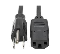Tripp Lite Cable de alimentación estándar para computadora 10A, 18AWG (NEMA 5-15P a IEC-320-C13) 10 pies (P006-010) Negro