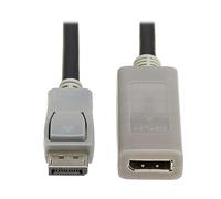 Tripp Lite Cable de extensión DisplayPort 4K de 20 pies con repetidor Activo, DP a DP Macho a Hembra, 4K a 60Hz, Puerto de Pantalla 1.2, HDR Compatible con Chroma 4:4:4 HDCP 2.2, Chapado en Oro, 3