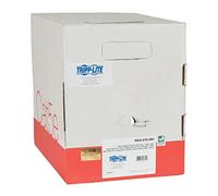 TRIPP LITE Cable de núcleo sólido Cat5/5e a granel, PVC con clasificación plenum (CMP), 350 MHz, blanco, 1000 pies (N024-01K-WH)