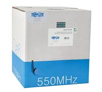Tripp Lite Cable de núcleo sólido Cat6 a Granel, PVC con clasificación CMR, Gigabit, Negro, 1000' (N222-01K-BK)