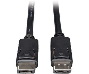 Tripp Lite Cable DisplayPort con pestillos (M/M), DP a DP, 4K x 2K, 0.3 m (P580-001), Negro
