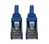 Tripp Lite Cable Ethernet Cat6a 10G, Cable de conexión de Red STP Delgado Moldeado sin enganches (RJ45 M/M), Azul, 4,5 Metros, garantía del Fabricante (N262-S15-BL)